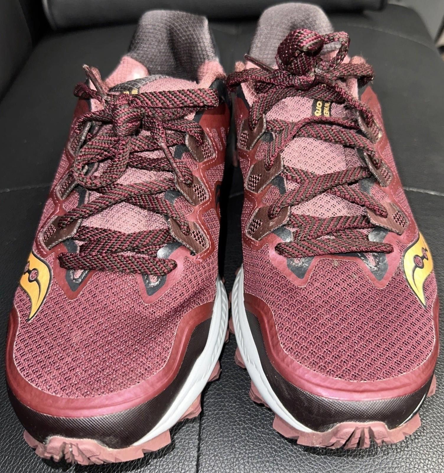 Saucony Saucony Women Everun Maroon Trail Running Hiking Shoe Size 9 Size US 9 / IT 39 - 1 Thumbnail