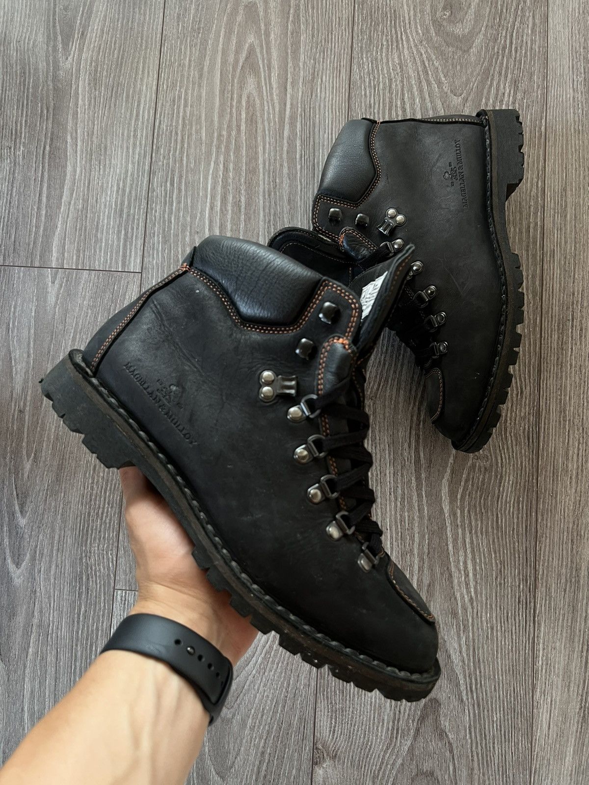 Archival Magellan & Mulloy Hand Italy Crafted Bikers Boots