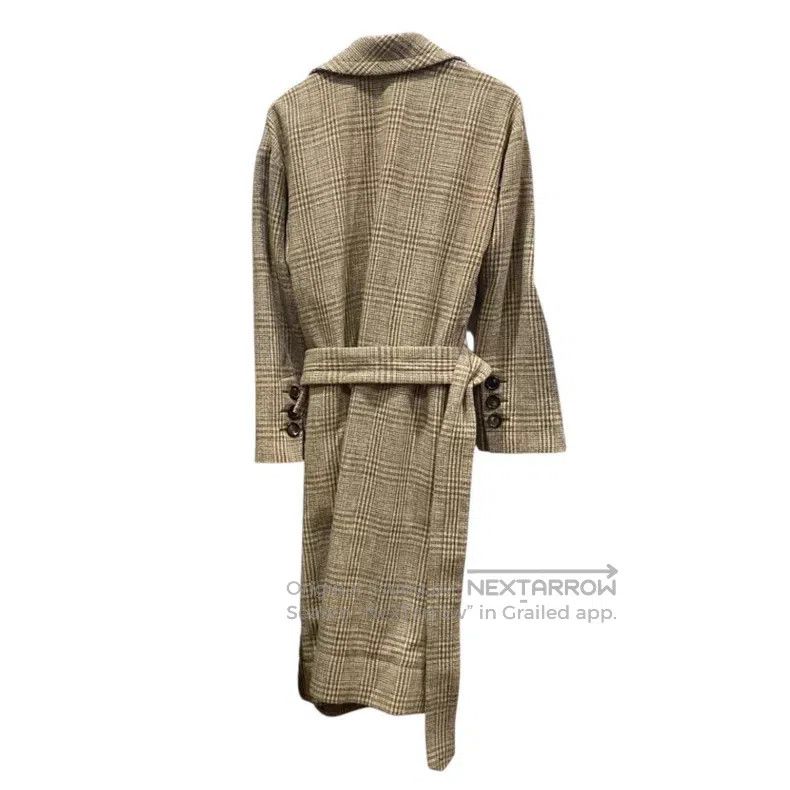 Vivienne Westwood Vivienne Westwood Ivory Checkered Wool Trench Coat Size S / US 4 / IT 40 - 2 Thumbnail