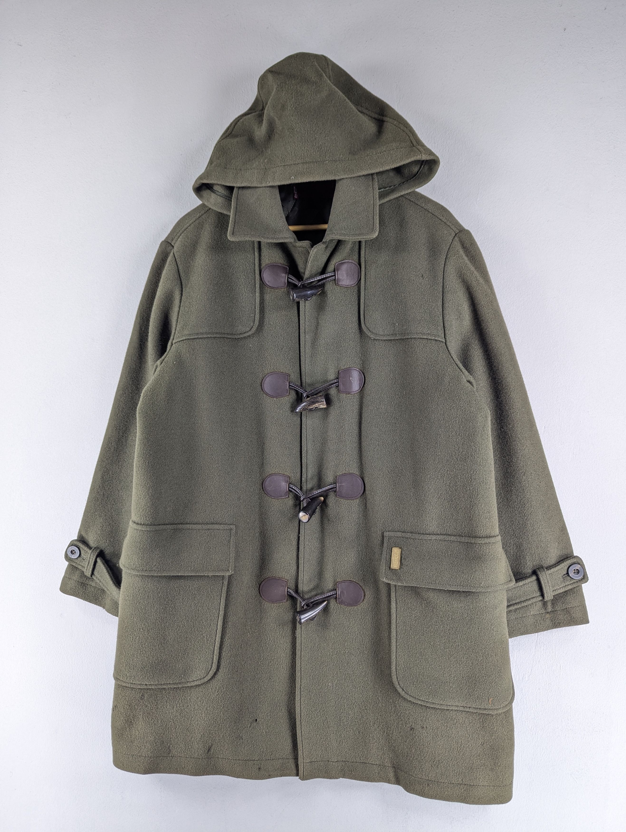 Levi's Vintage Levi's Wool Duffle Coat Hooded Jacket Size US M / EU 48-50 / 2 - 2 Thumbnail