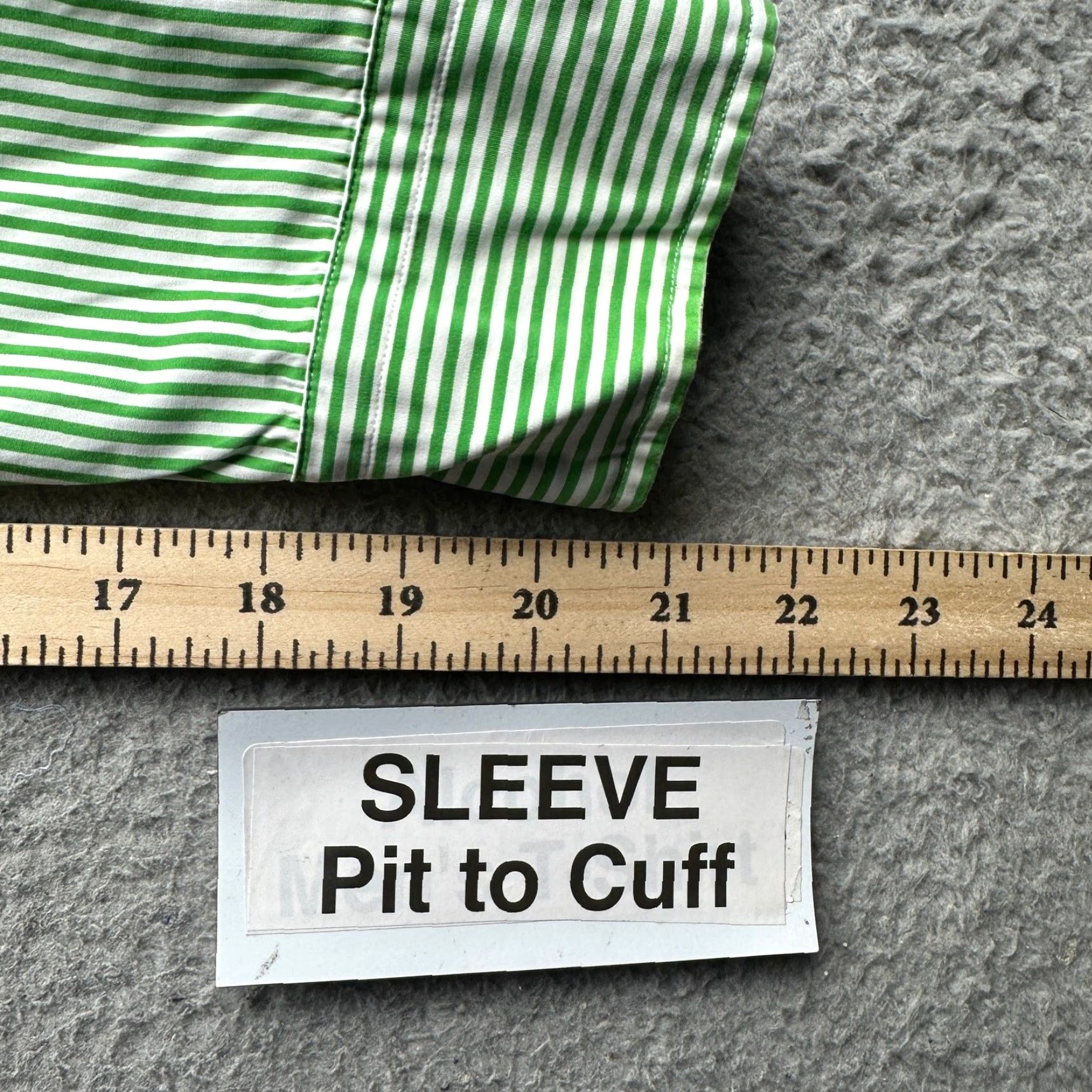 Polo Ralph Lauren VINTAGE Polo Ralph Lauren Green Striped Long Sleeve Button Shirt Mens Medium Size US M / EU 48-50 / 2 - 5 Thumbnail