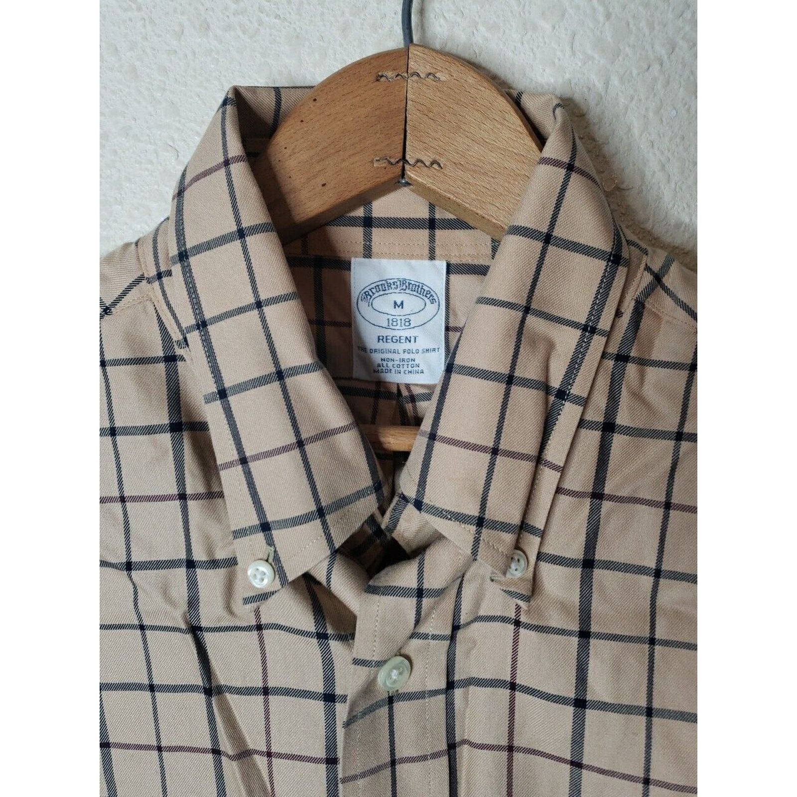 Brooks Brothers BROOKS BROTHERS Button Down Size Medium Checkered Cotton Size US L / EU 52-54 / 3 - 4 Thumbnail