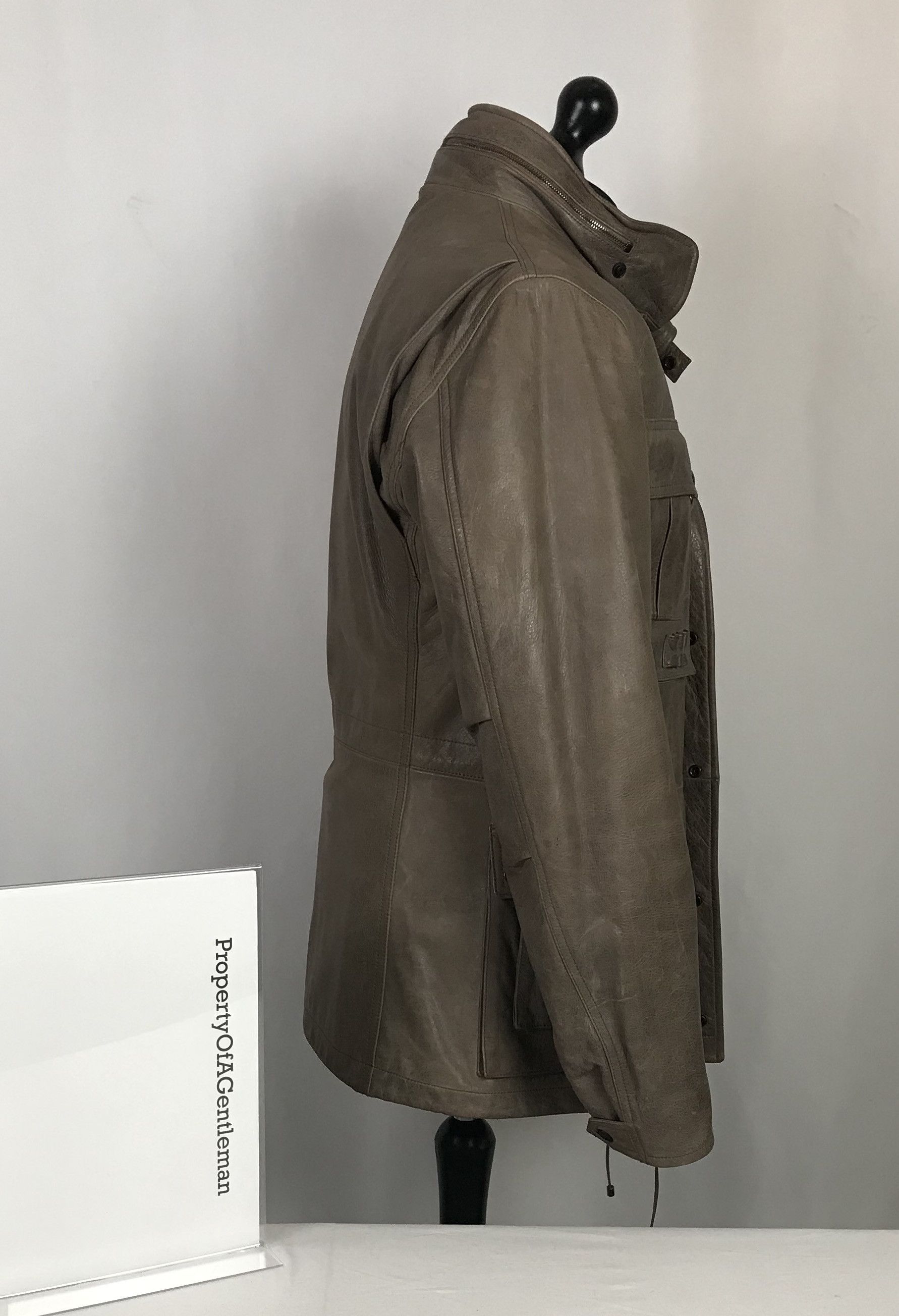 Alexander McQueen Alexander McQueen Leather Utility Jacket Size US M / EU 48-50 / 2 - 2 Thumbnail