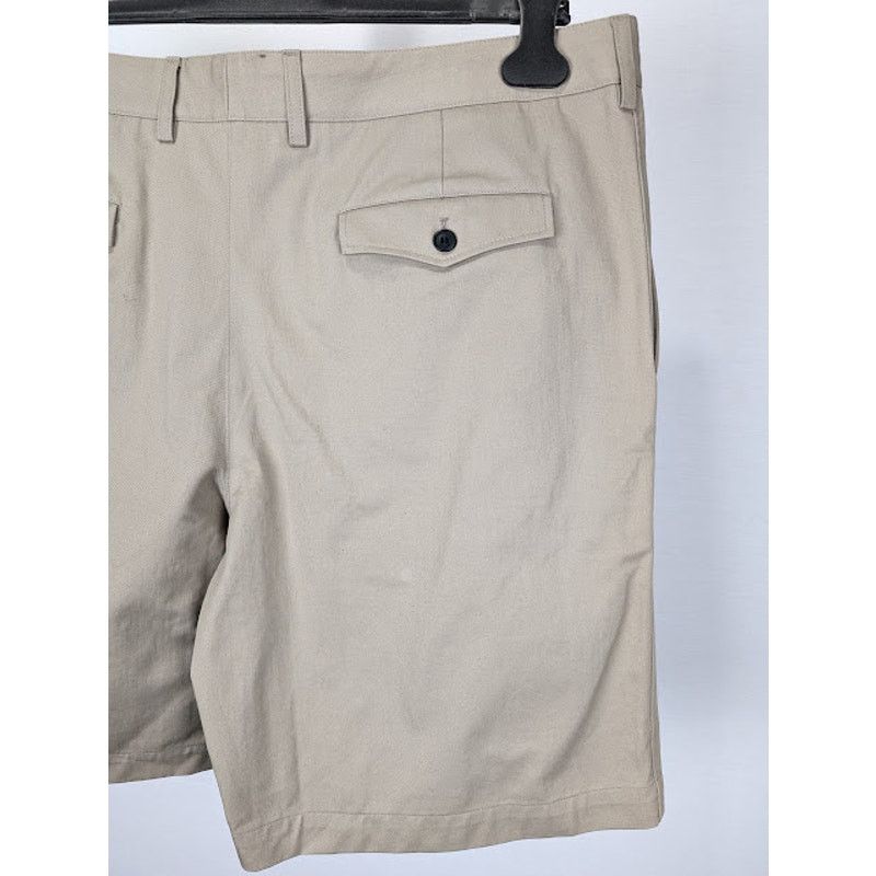Saint Laurent Paris o1rshd1 Pleated Chino Bermuda Shorts Cotton Serge in Beige Size US 40 / EU 56 - 11 Thumbnail