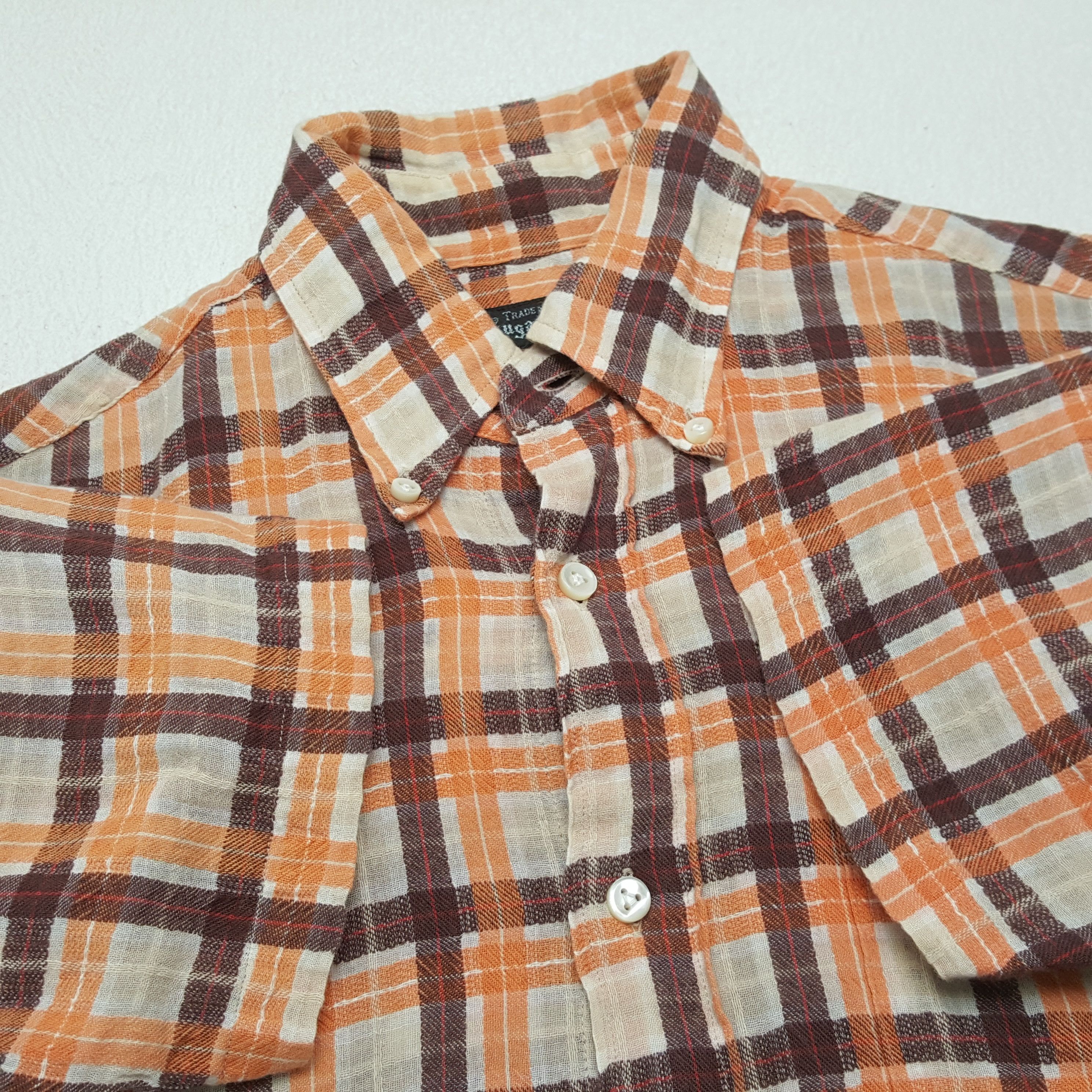Japanese Brand × Sugar Cane × Vintage SUGAR CANE Japanese Casual Boxy Style Shirt Size US S / EU 44-46 / 1 - 5 Thumbnail