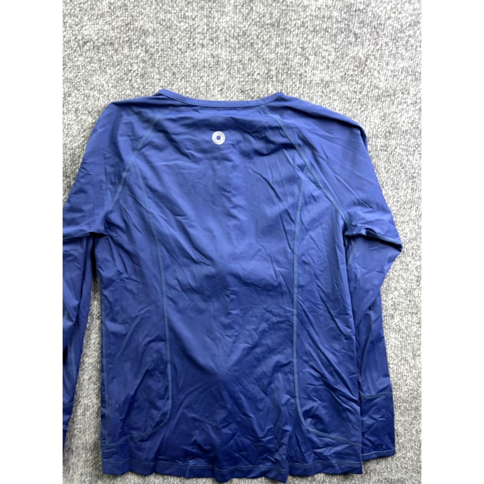 Vintage BloqUV Shirt Womens XL Blue Full Zip Lightweight Stretch Sun Protection Running Size XL / US 12-14 / IT 48-50 - 6 Thumbnail