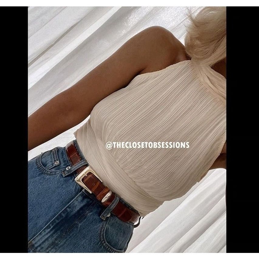 Zara ZARA Pleated Halter Top NWT M Size M / US 6-8 / IT 42-44 - 9 Thumbnail