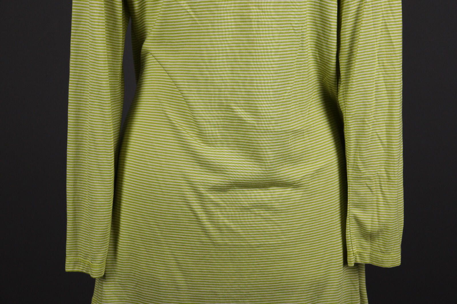 Designer Gugrun Sjoden Green Stripe Summer Blouson Dress Size M Size M / US 6-8 / IT 42-44 - 8 Thumbnail