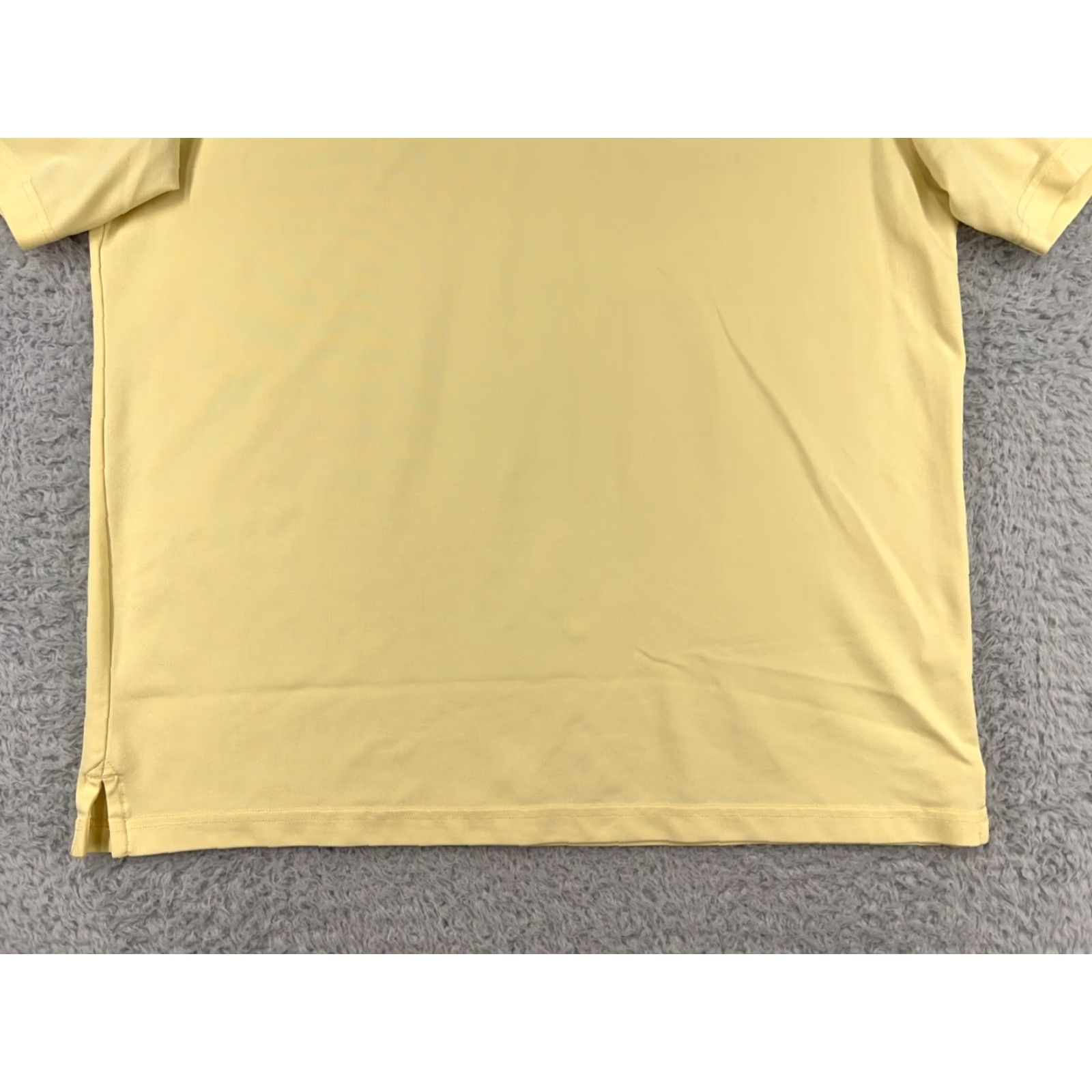 Vintage Greg Norman Polo Shirt Mens Large Yellow Golf Polyester Blend Five Iron Play Dry Shirt Size US L / EU 52-54 / 3 - 5 Thumbnail