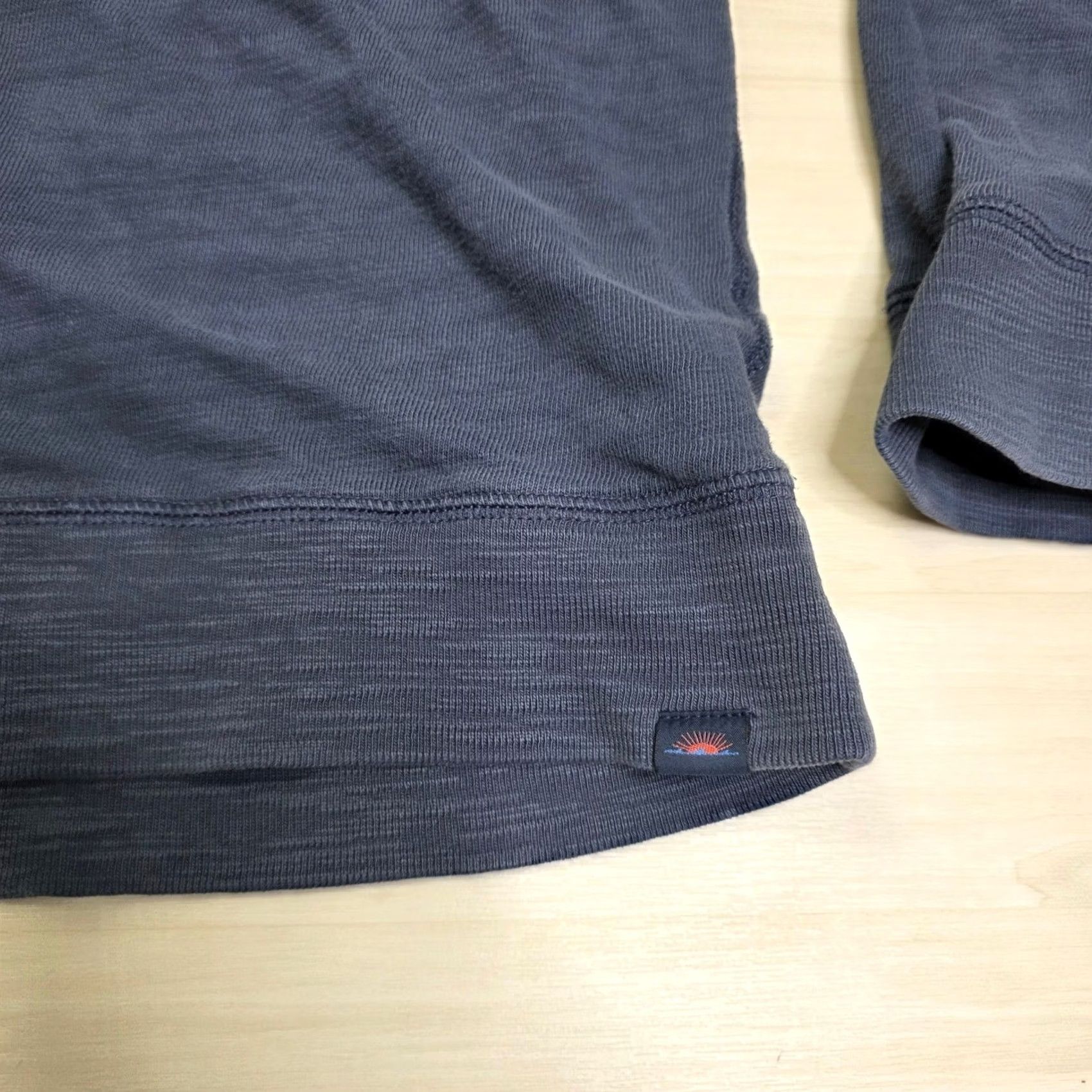 Faherty Faherty Hoodie Gray Pullover Lightweight Organic Cotton Men's XXL Pullover Hooded Sweatshirt Crew Neck Knit Logo Striped? Size US XXL / EU 58 / 5 - 8 Thumbnail