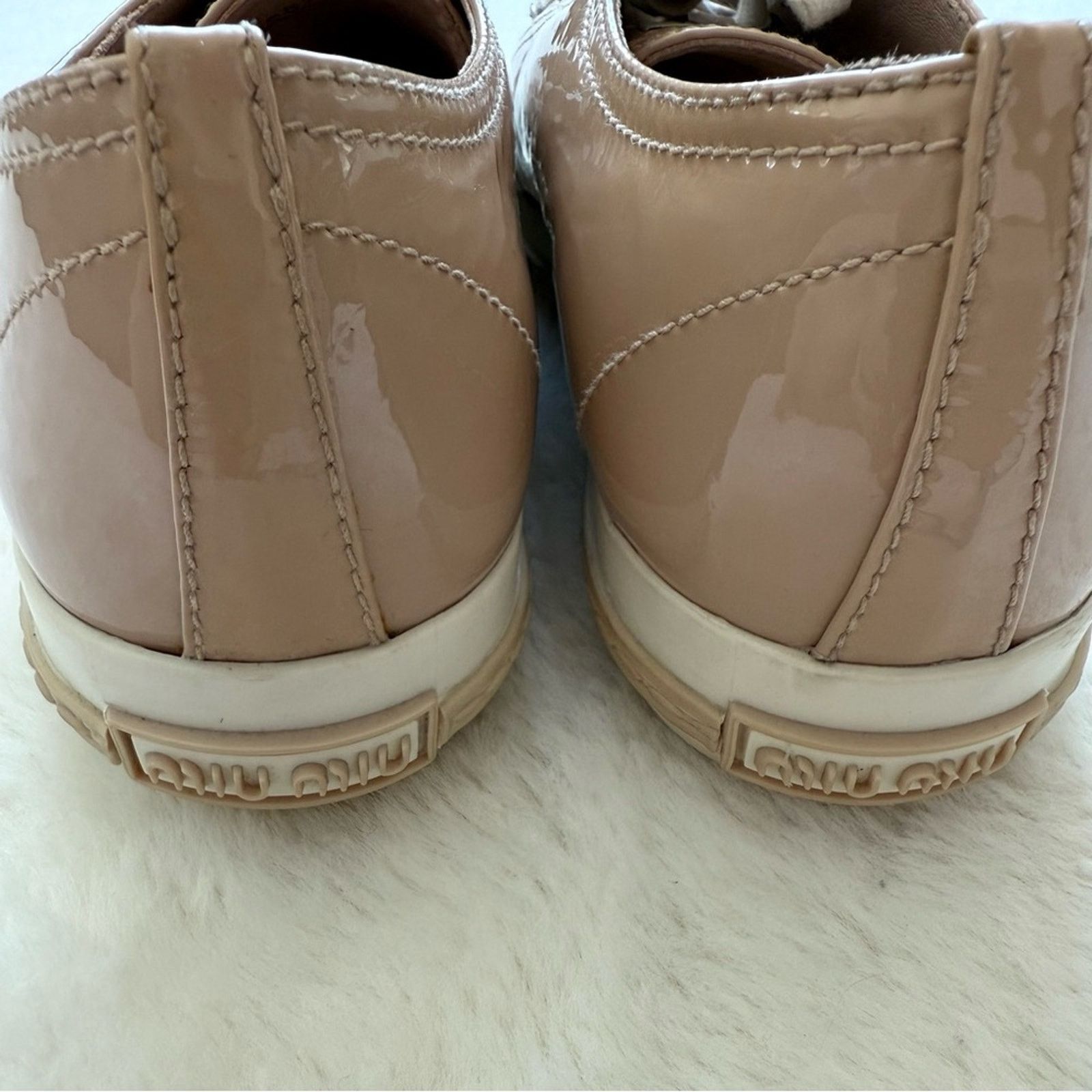 Miu Miu MIU MIU women patent leather sneakers with crystalssize 37.5 Size US 7.5 / IT 37.5 - 9 Thumbnail
