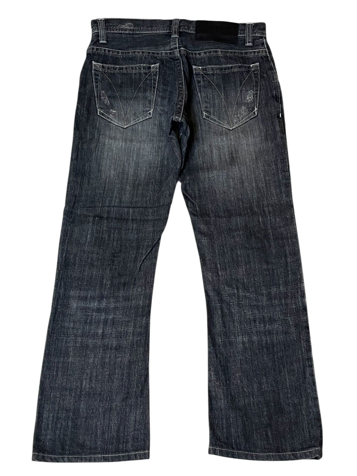 Issey Miyake ARCHIVAL VINTAGE TETE HOMME DISTRESSED PATCHWORK STYLE JEANS Size US 30 / EU 46 - 2 Thumbnail