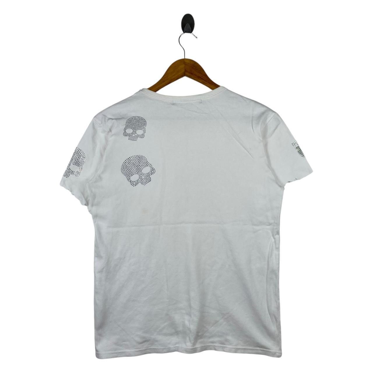 HYDROGEN HYDROGEN ITALIA ARMY Bling Swarovski Skull Bones Tee Shirt Size XL / US 12-14 / IT 48-50 - 4 Thumbnail