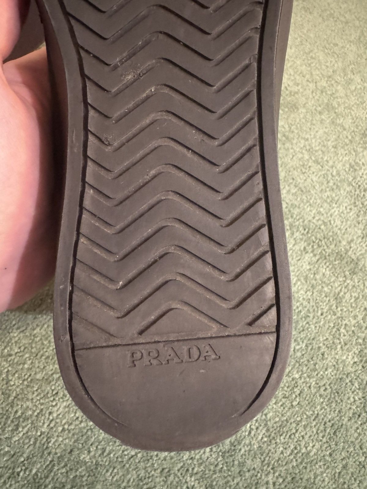 Prada Hi-Top Sneakers w/ Triangle Pouch Size US 7.5 / EU 40-41 - 24 Thumbnail