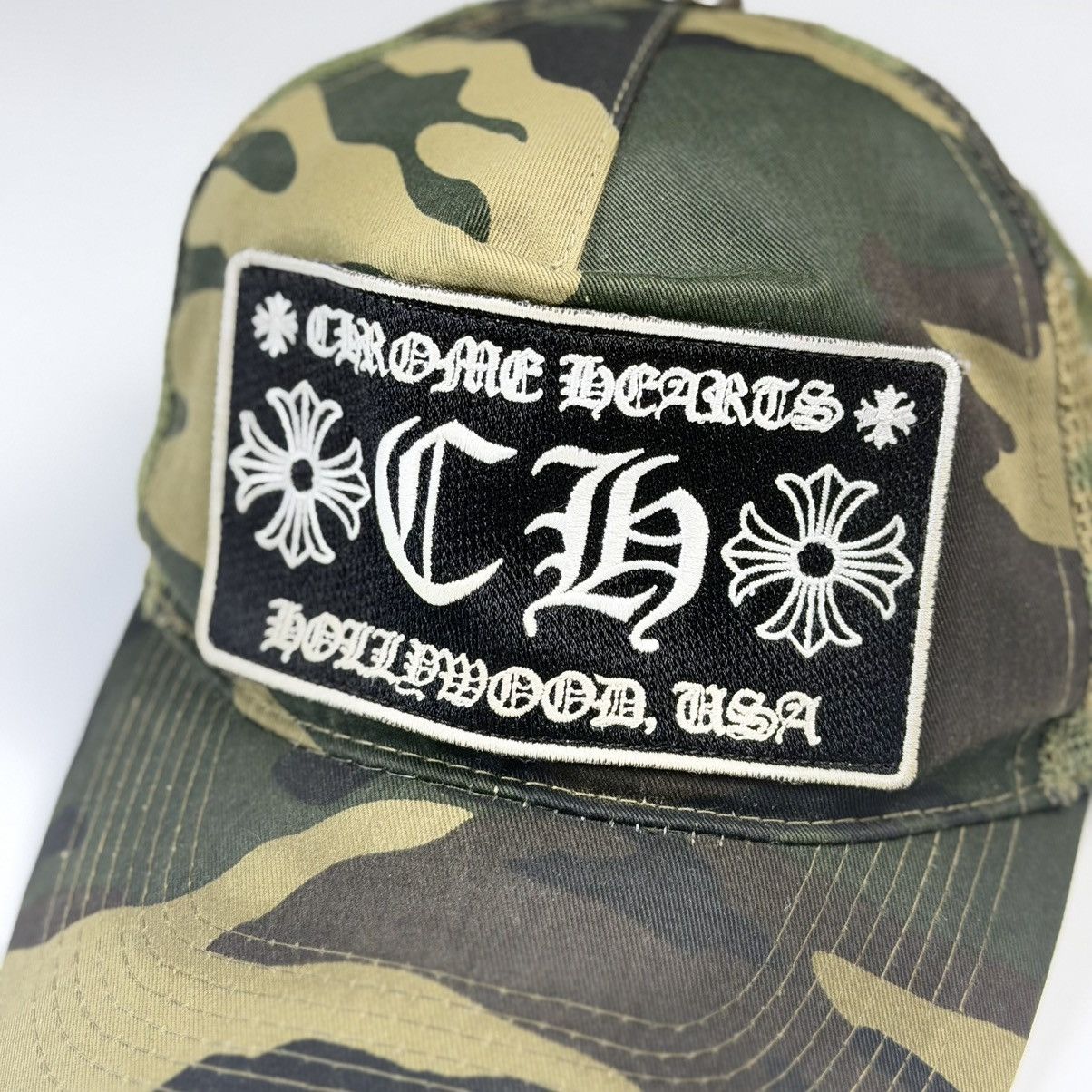 Chrome Hearts Chrome Hearts Vintage Camo Trucker Hat Hollywood Size ONE SIZE - 2 Thumbnail