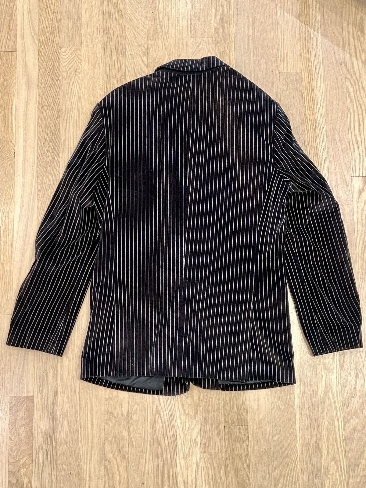 Kenneth Cole Kenneth Cole pinstripe velvet smoking jacket Size 40R - 4 Thumbnail