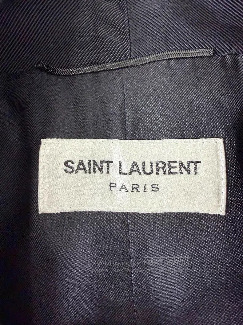 Saint Laurent Paris Saint Laurent Paris Velvet stand collar gold button Zhongs Size US M / EU 48-50 / 2 - 5 Thumbnail