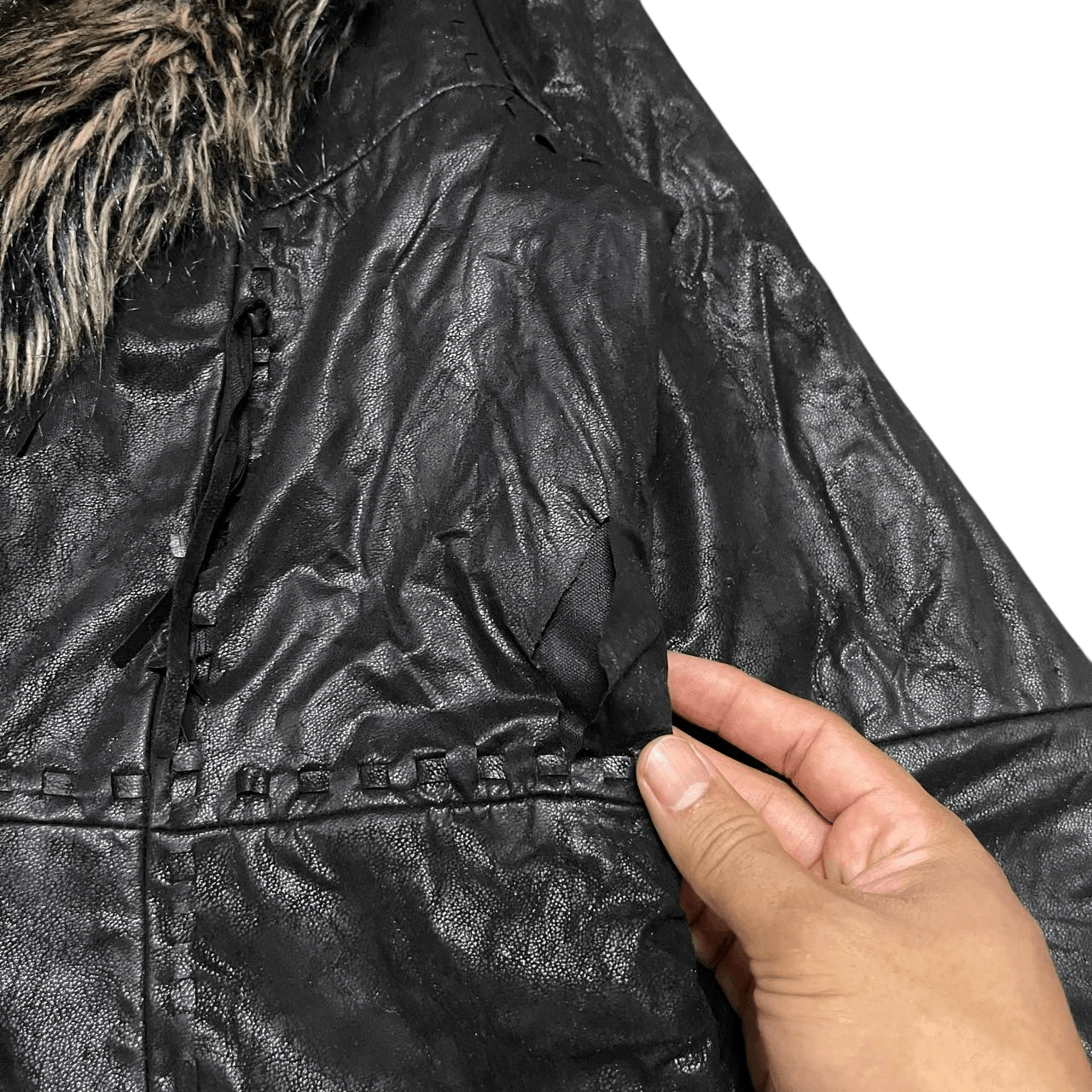 Japanese Brand Marylester Fur Jacket like if six was nine lgb hysterics Size US M / EU 48-50 / 2 - 7 Thumbnail