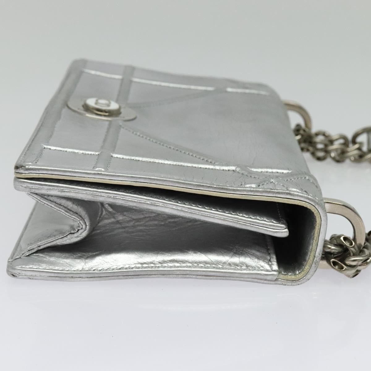 Dior DIOR Chain Diorama Shoulder Bag Leather Silver Size ONE SIZE - 5 Thumbnail