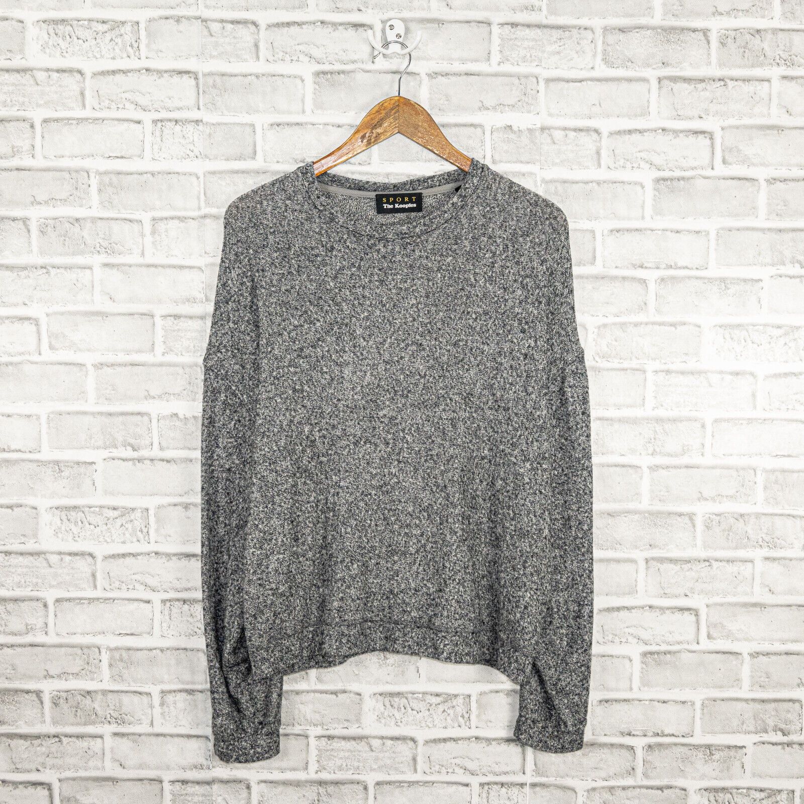 The Kooples The Kooples Sweet Fleece sleeve snap buttons Sweatshirt gray Size L / US 10 / IT 46 - 1 Thumbnail