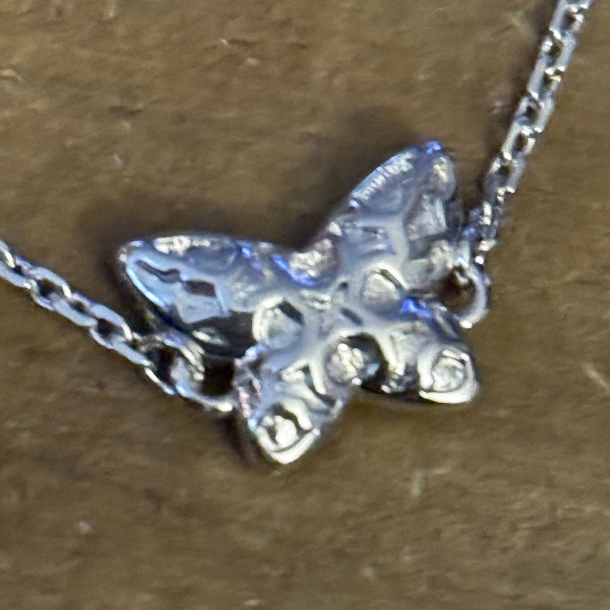 Other Dainty silver tone pave crystal butterfly bracelet Size ONE SIZE - 3 Thumbnail