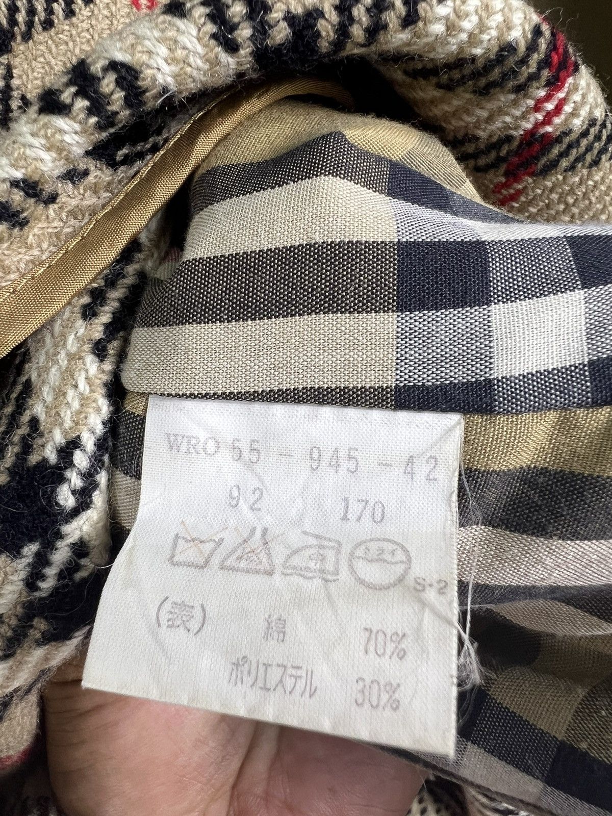 Burberry Prorsum 🔥 VTG DISTRESSED LONGCOAT NOVA CHECK REMOVABLE LINED Size US M / EU 48-50 / 2 - 11 Thumbnail