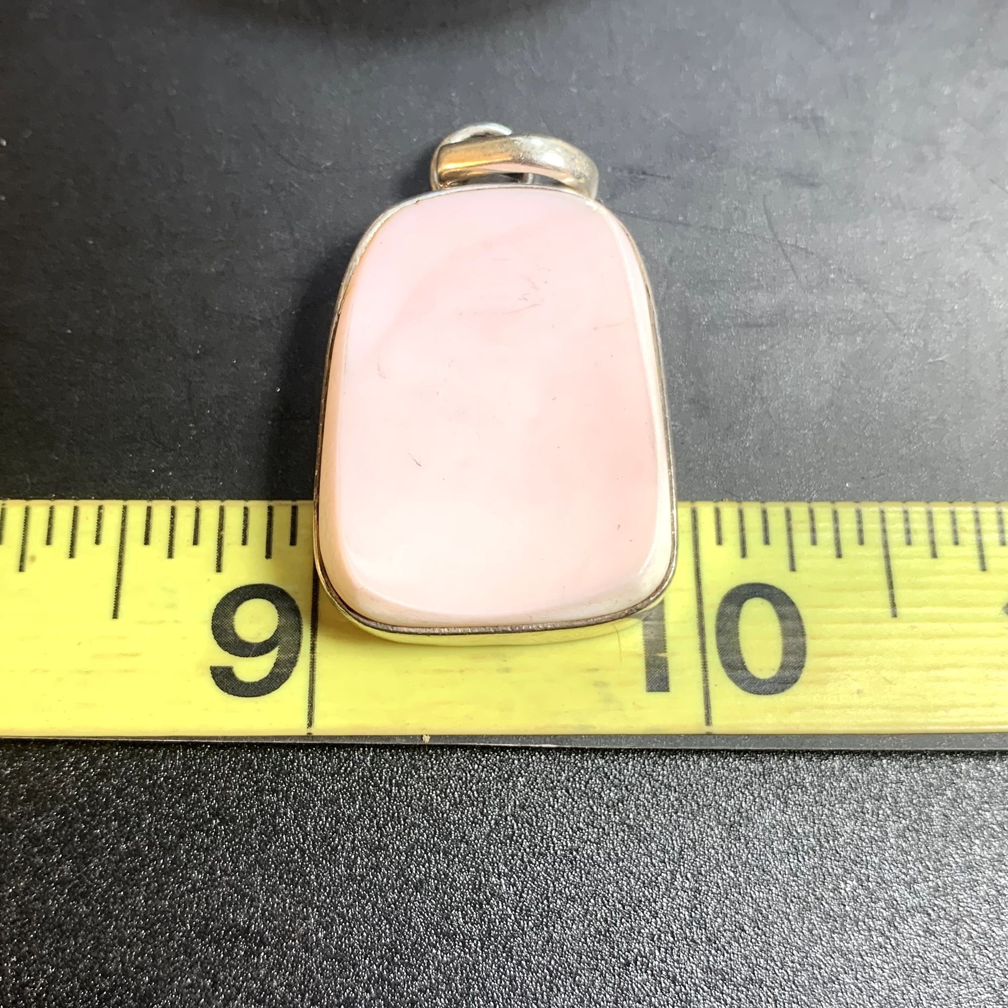 Other VTG Solid Sterling Silver 925 Fine Pink Shell Pendant 7.5mm Size ONE SIZE - 10 Thumbnail