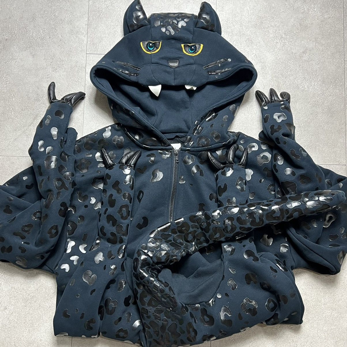 Adidas × Jeremy Scott Adidas Jeremy Scott Leopard Cat Zip Hoodie Size US L / EU 52-54 / 3 - 3 Thumbnail
