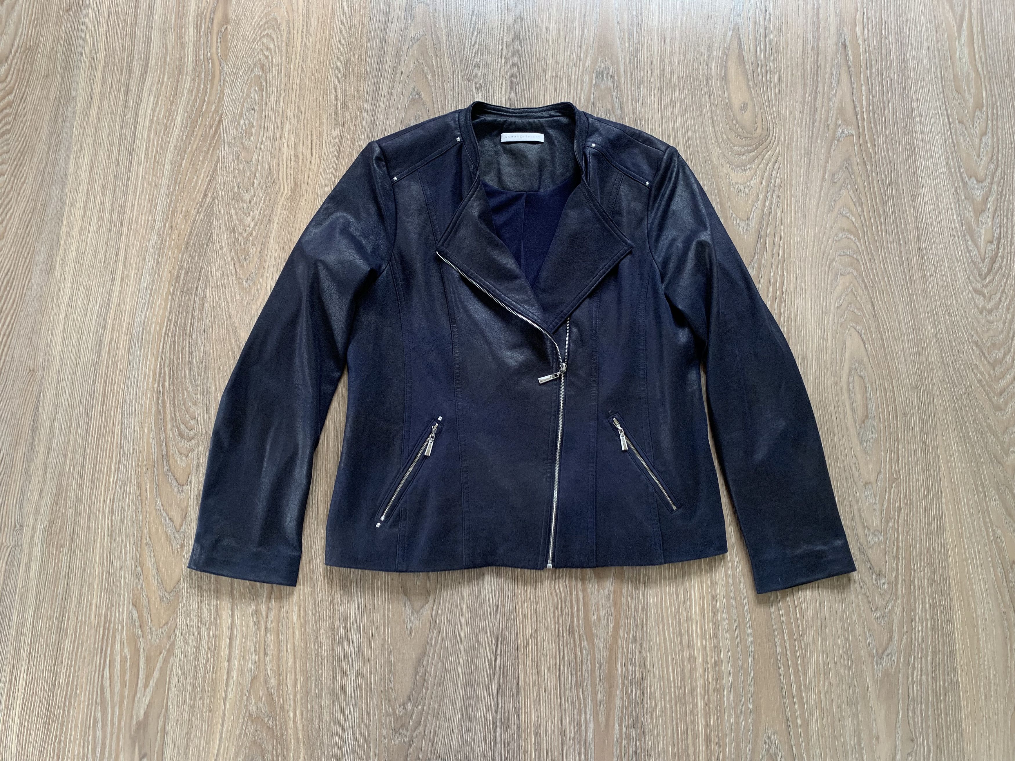 Other Armand Thiery Light Navy Blue Biker Jacket Size M / US 6-8 / IT 42-44 - 1 Thumbnail