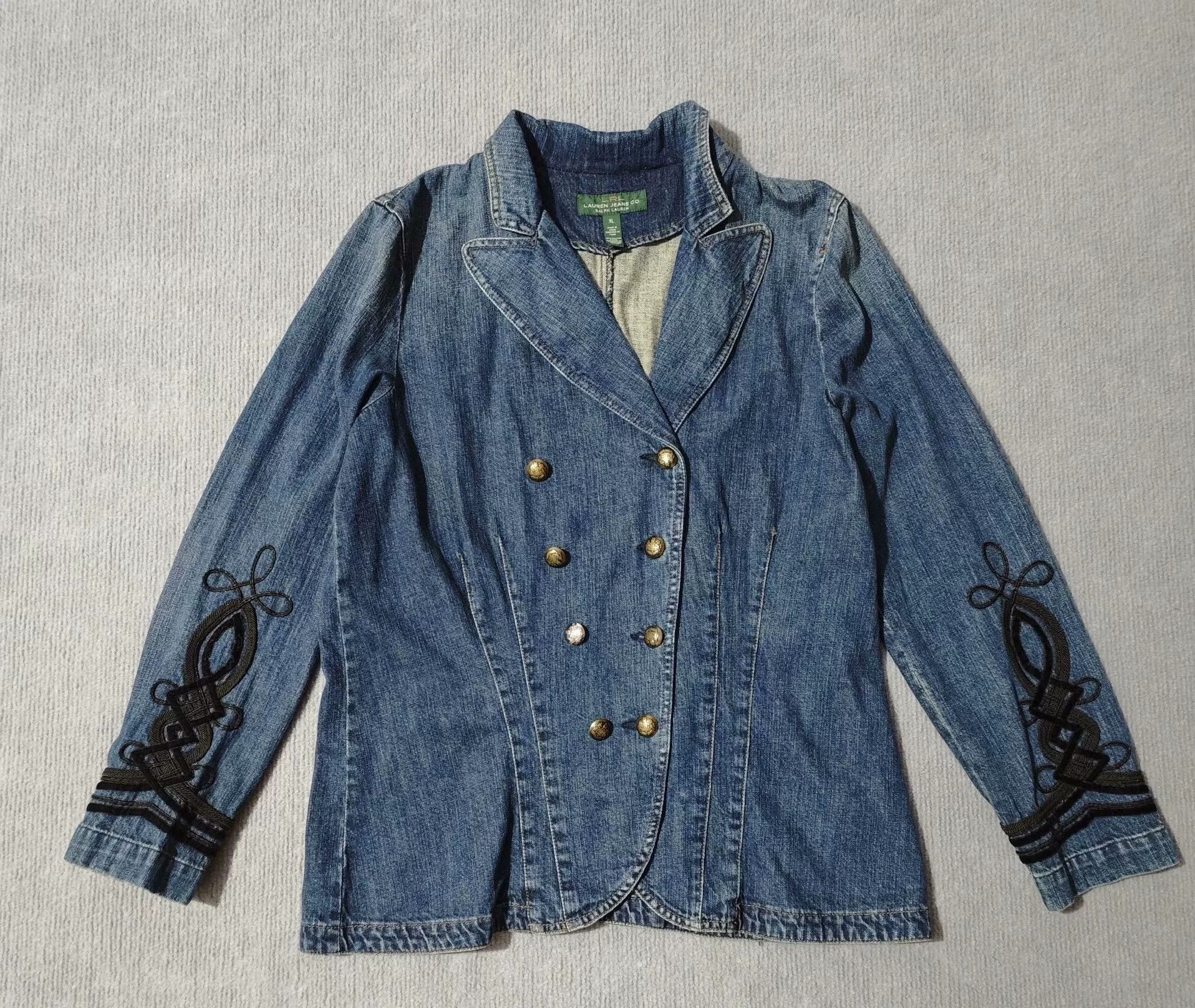 Ralph Lauren Ralph Lauren Vintage Denim Double-Breasted Coat Size US XL / EU 56 / 4 - 1 Thumbnail