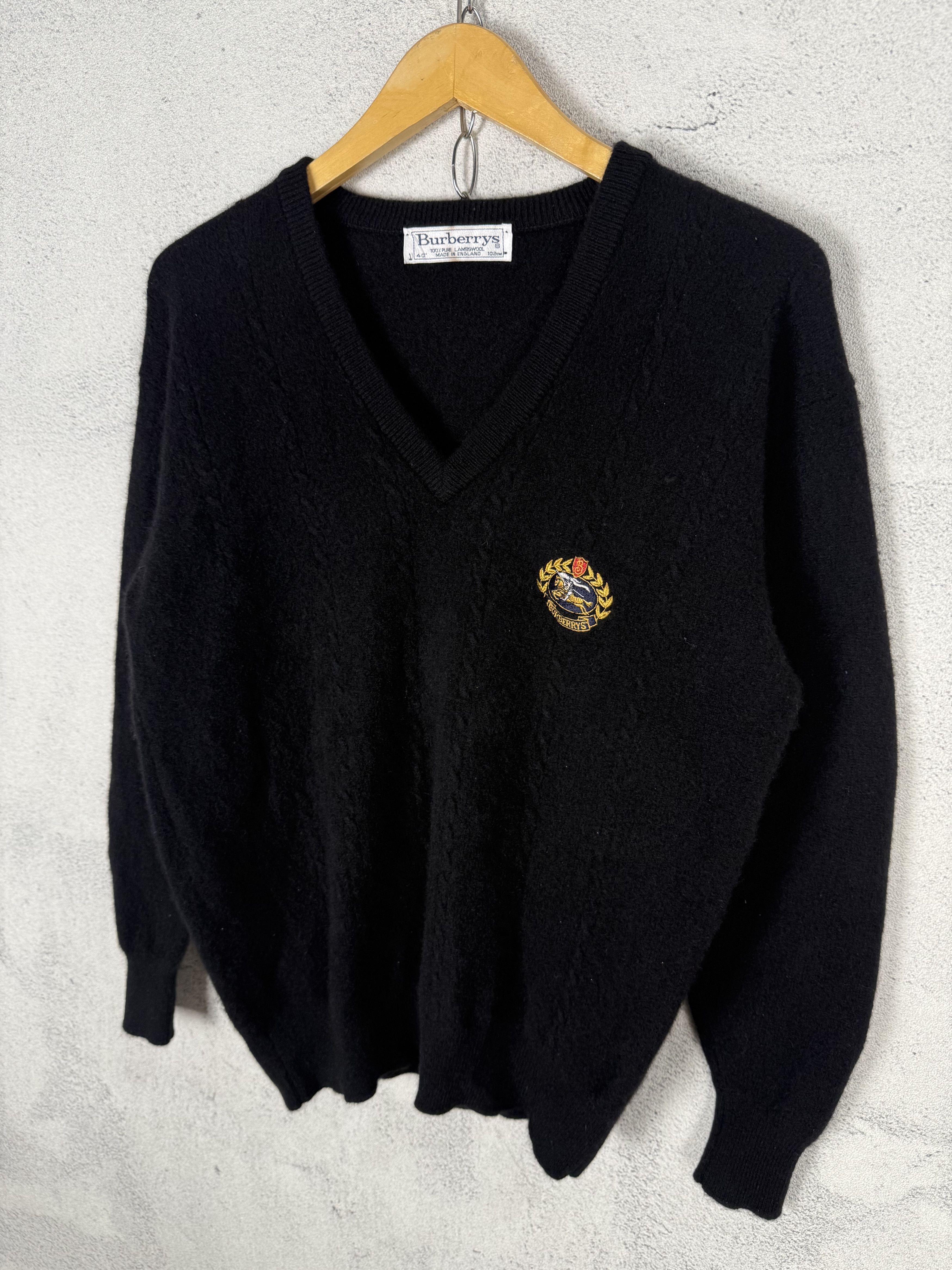 Burberry Vintage Burberry Knit Cable Wool Sweater Cardigan Size US S / EU 44-46 / 1 - 1 Thumbnail