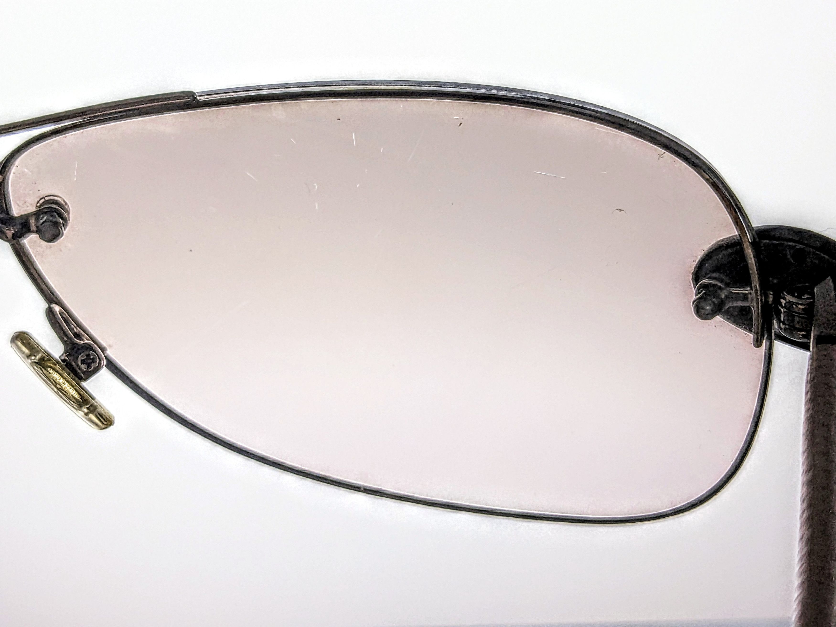 Chrome Hearts Chrome Hearts Classic Oval Sunglasses Pink Leather Sterling Size ONE SIZE - 13 Thumbnail