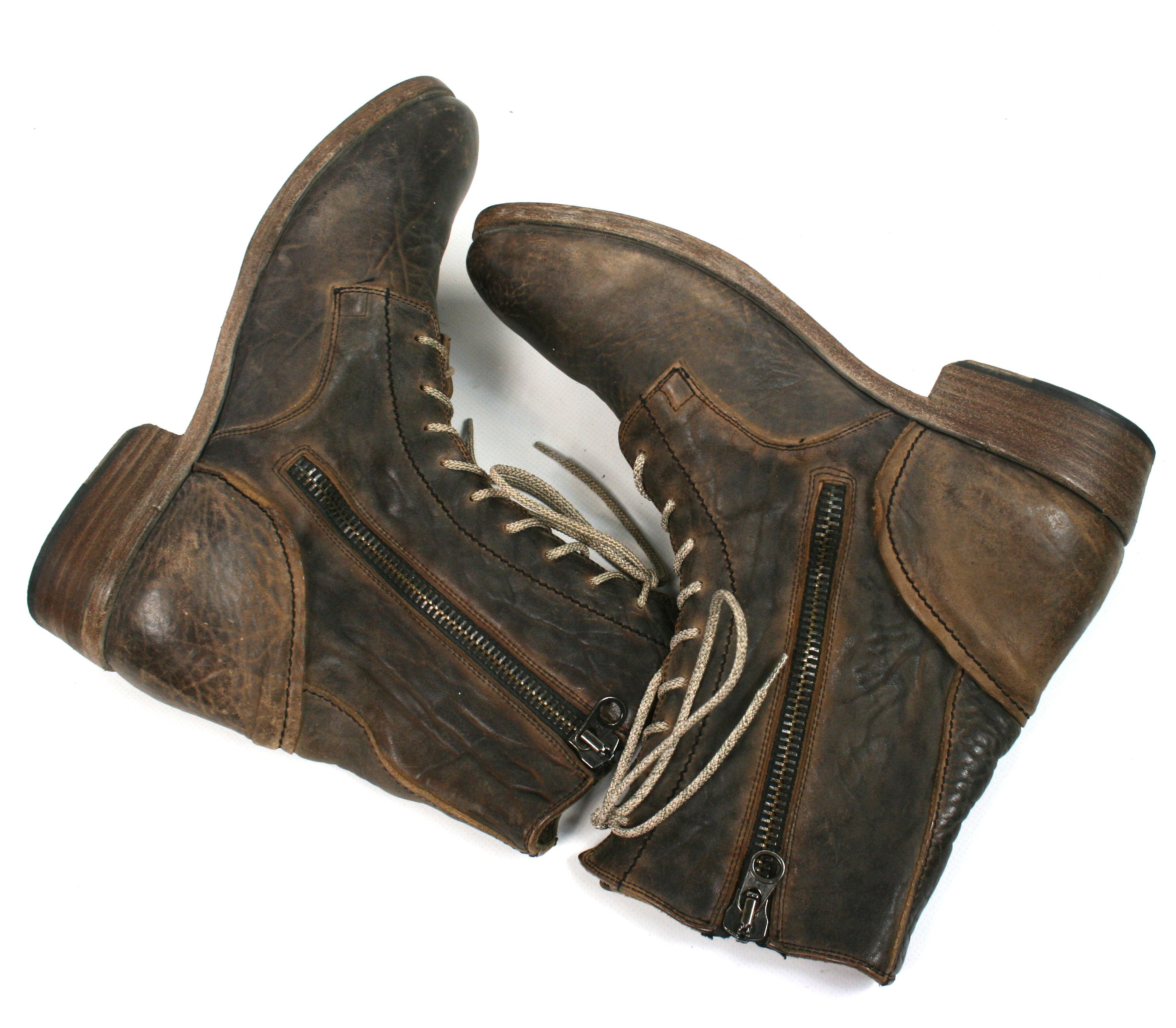 Other Nylo Avant Garde Combat Side Zip Leather Boots Size US 8 / EU 41 - 6 Thumbnail