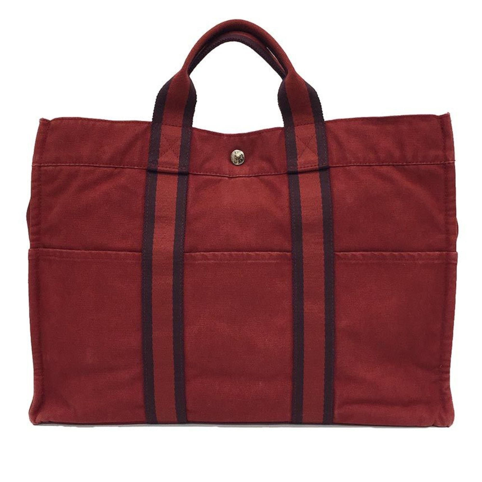 Hermes Hermes Fourre-Tout MM Tote Bag Handbag Red Size ONE SIZE - 1 Thumbnail