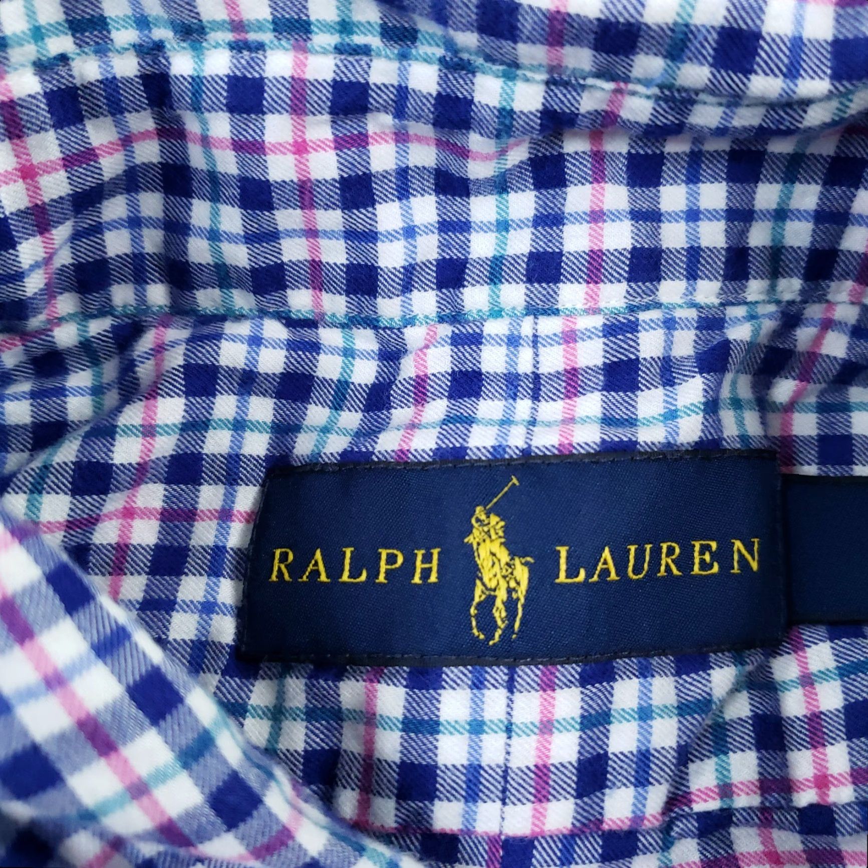 Ralph Lauren Ralph Lauren Shirt Men XL Blue Pink White Plaid Button Up Preppy Long Sleeve Size US XL / EU 56 / 4 - 5 Thumbnail