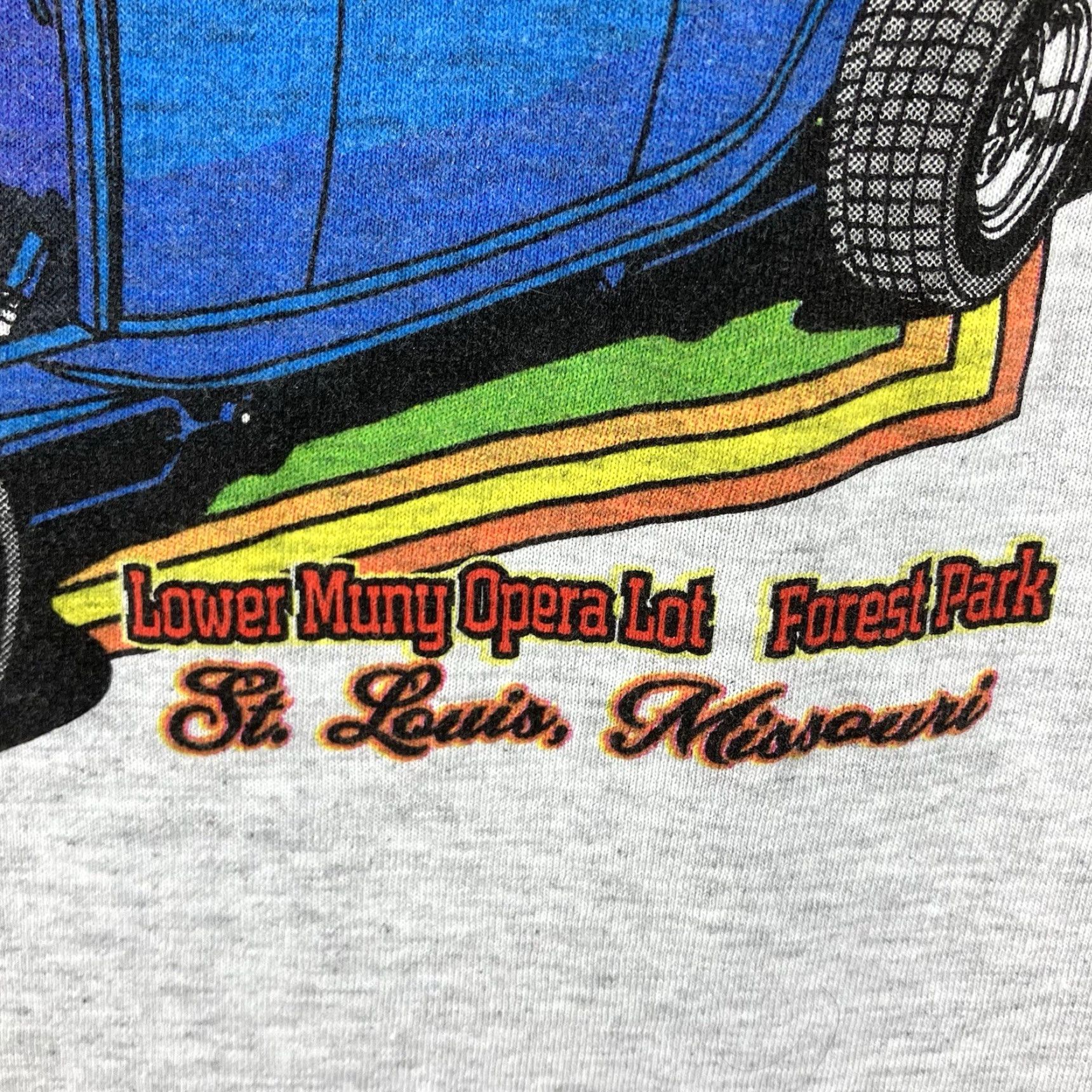 Jerzees Mens JERZEES T-Shirt Large St. Louis Street Rod Association's 2016 Logo Gray Cotton Polyester Crew Neck Short Sleeve Casual Size US L / EU 52-54 / 3 - 7 Thumbnail