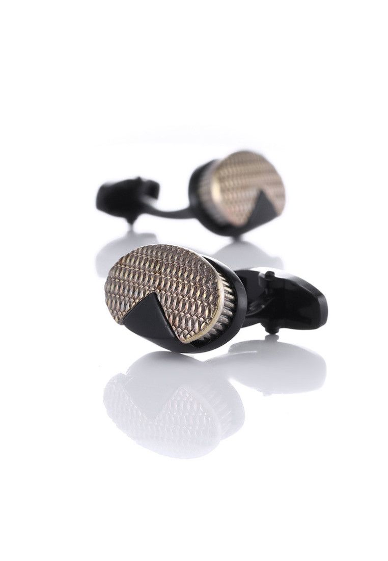 Other Two Tone Cufflinks Men Formal Suit Accessories Cuff Buttons Size ONE SIZE - 1 Thumbnail