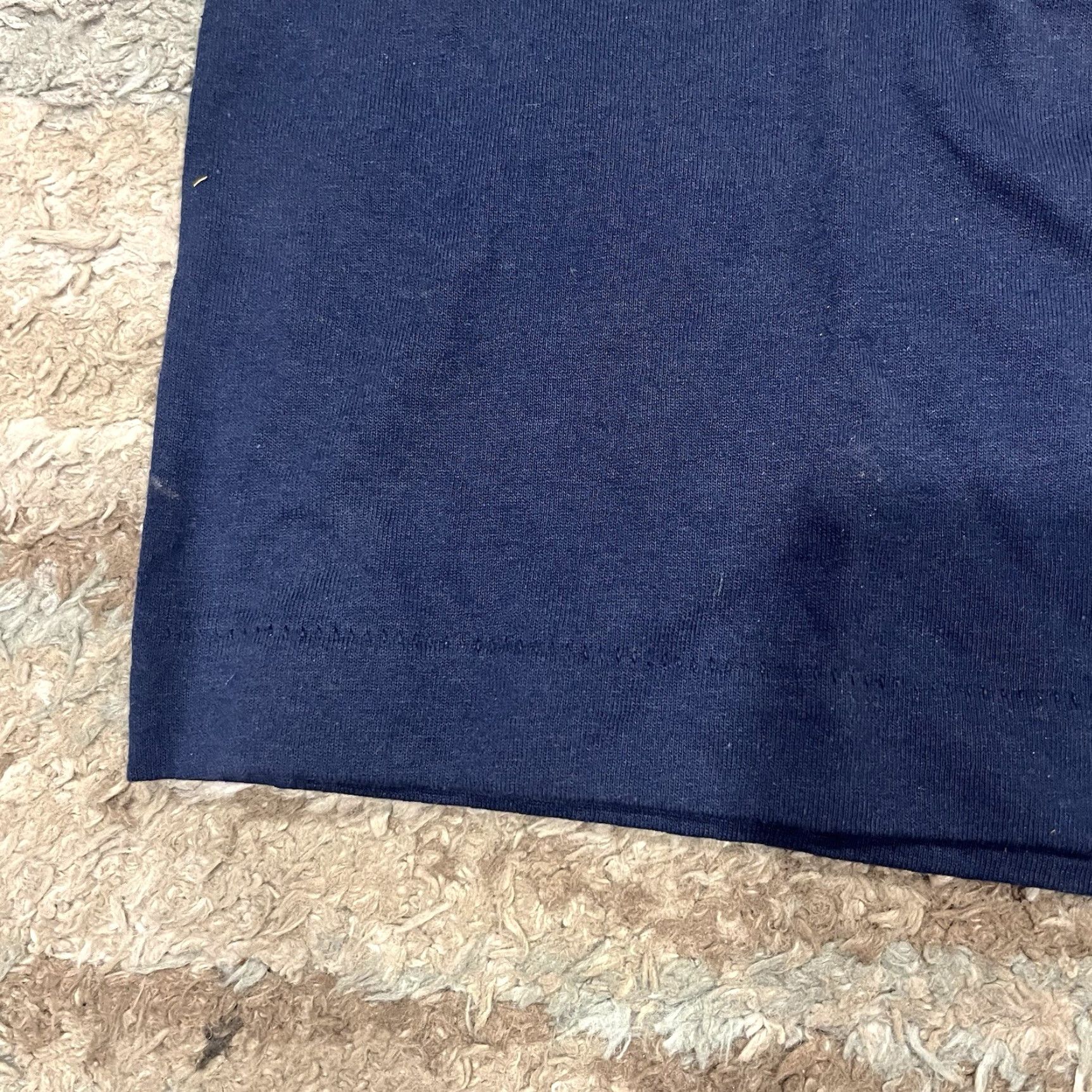 Fruit Of The Loom VTG Fruit of the Loom T-Shirt Mens Medium Blue Short Sleeve Round Neck Graphic Print Stitch Funny 90s Single Stitched USA Size US M / EU 48-50 / 2 - 4 Thumbnail