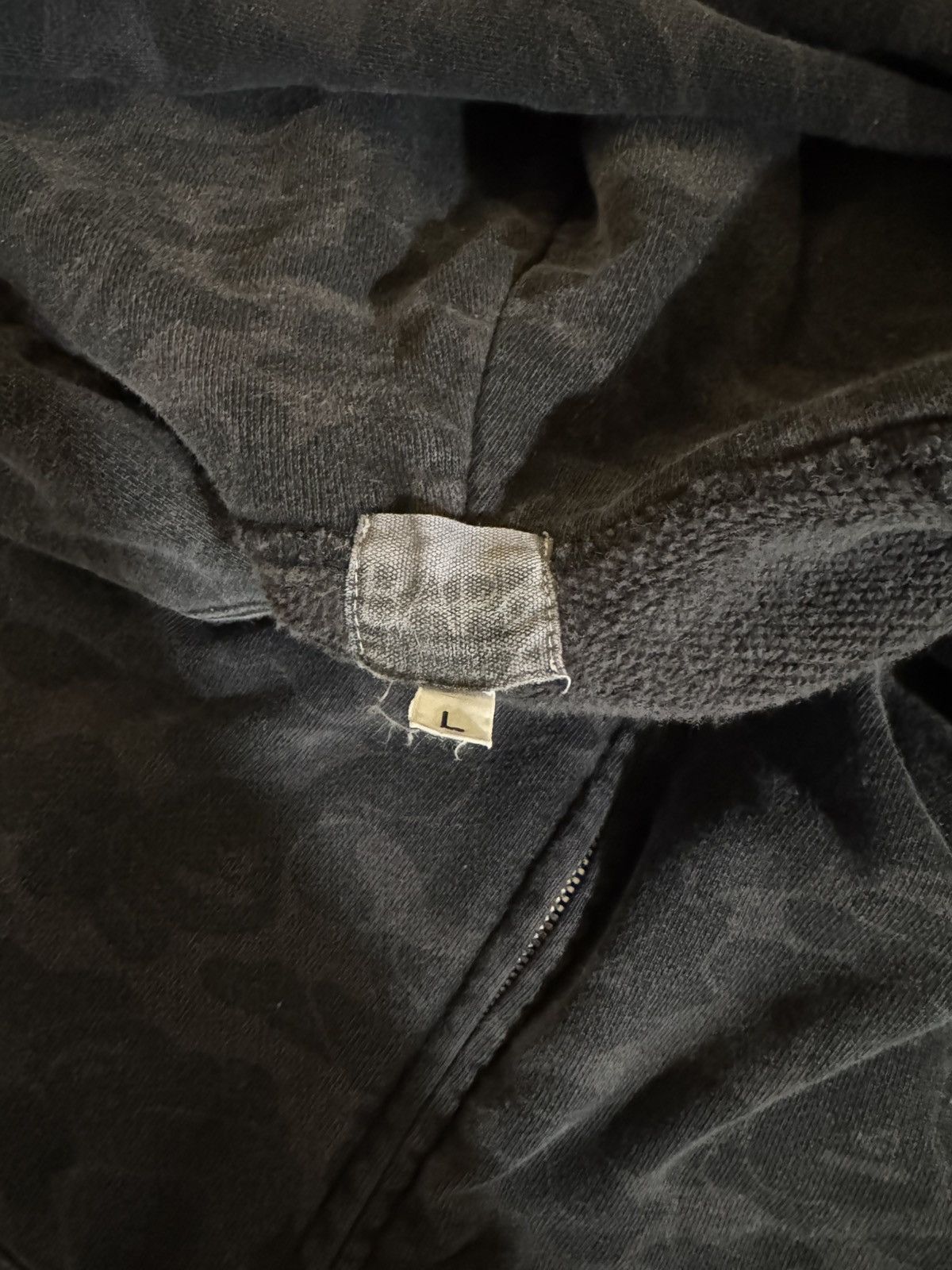 Bape A Bathing Ape Full Zip Solid Camo Hoodie Size US L / EU 52-54 / 3 - 3 Thumbnail