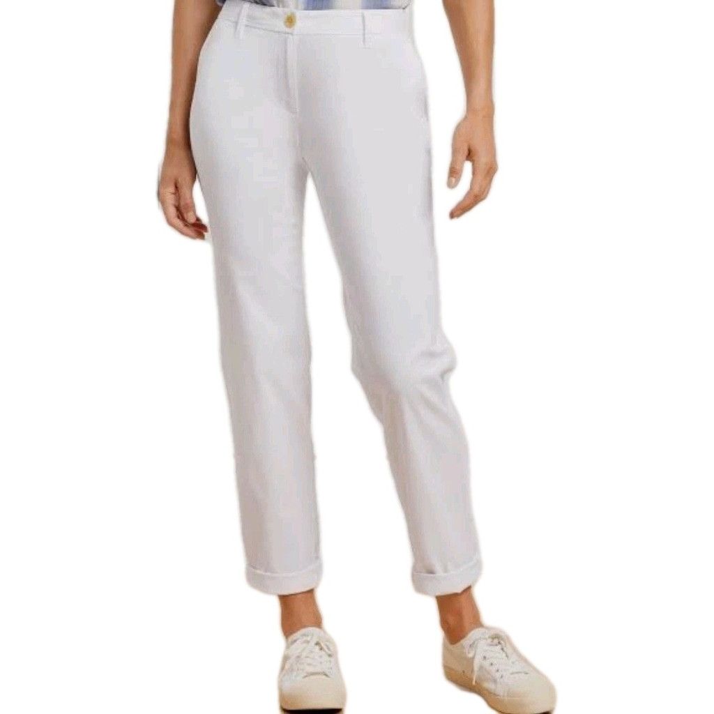 Talbots Talbots The Weekend Chino Women's White Pants Size 2P Waist Size 26" / US 2 / IT 38 - 1 Thumbnail