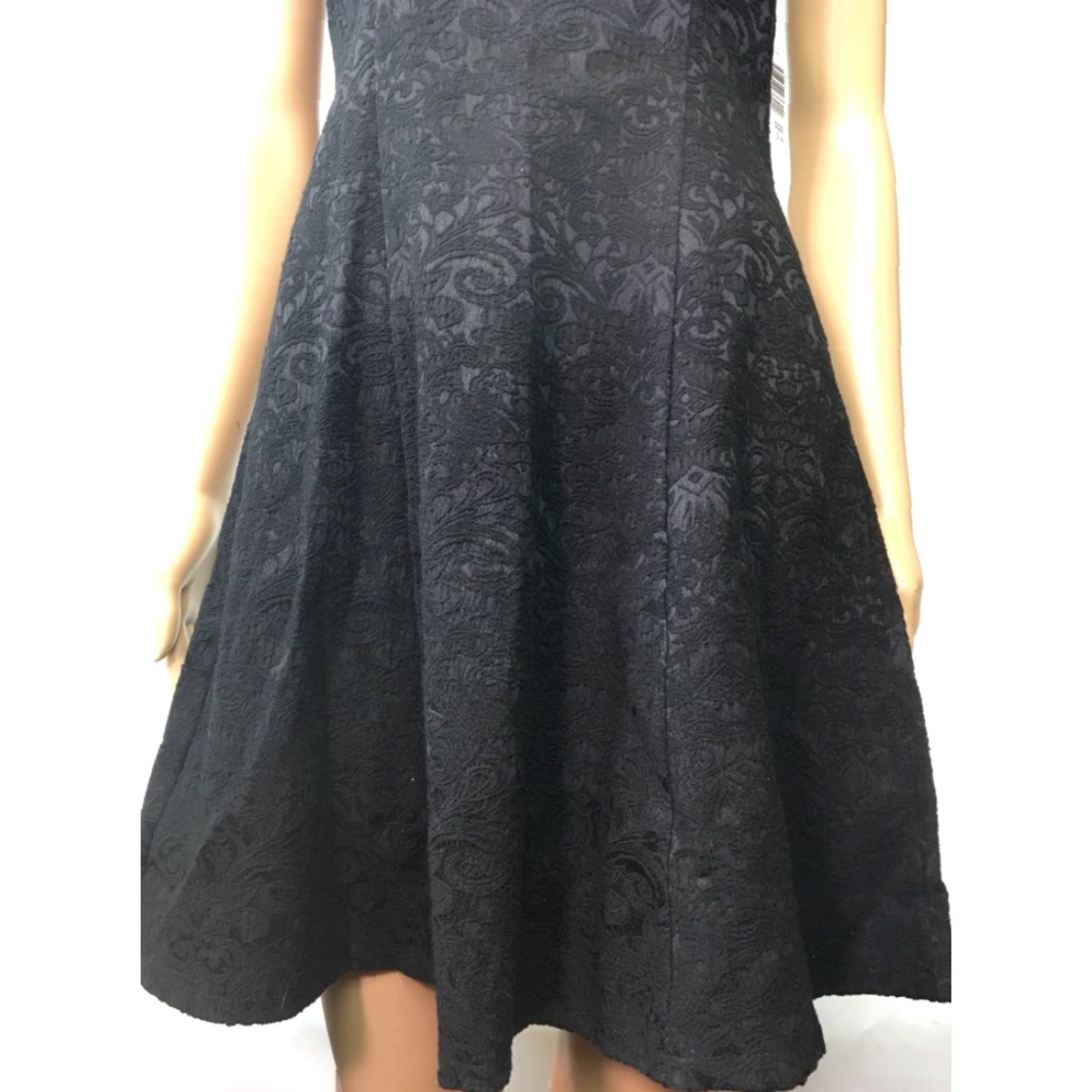Vintage Jump Apparel Dress Women Fit & Flare Black Jacquard Halter Neck Mini Sleeveless Zip 3/4 Size Size XS / US 0-2 / IT 36-38 - 6 Thumbnail