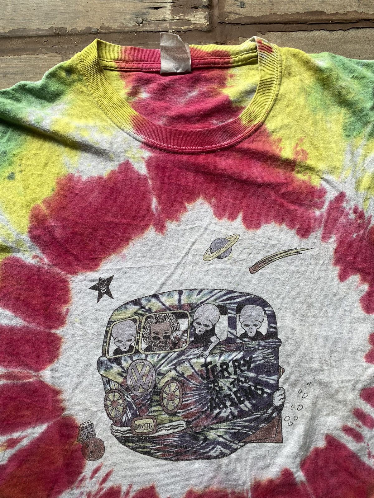 Band Tees × Grateful Dead × Vintage Vintage 2000s Jerry Garcia And The Aliens T Shirts Size US XL / EU 56 / 4 - 2 Thumbnail