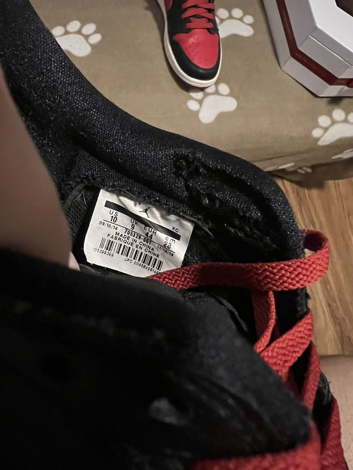 Jordan Brand Jordan 1 bred low OG 2015 Size US 10 / EU 43 - 5 Thumbnail
