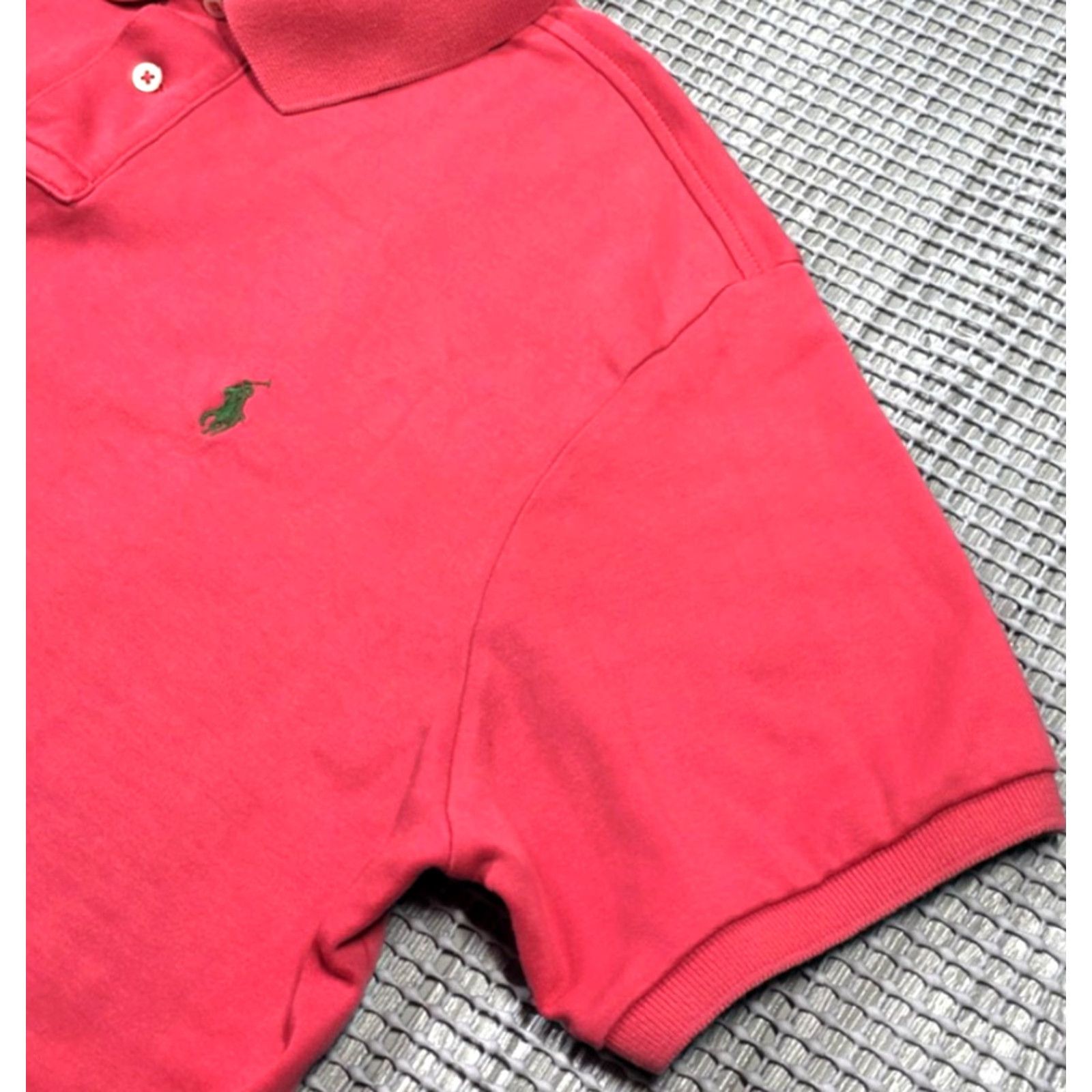 Polo Ralph Lauren Polo Ralph Lauren Polo Shirt XL Pink Green Pony Long Sleeve Mens Soft Custom Fit Size US XL / EU 56 / 4 - 6 Thumbnail