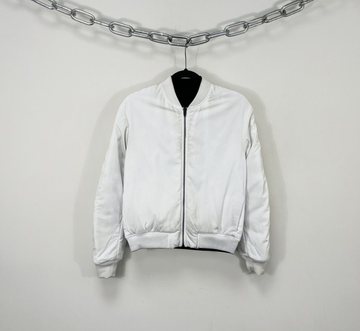 T by Alexander Wang T By Alexander Wang Black/White Luxury Hype Bomber Jacket Size S / US 4 / IT 40 - 4 Thumbnail
