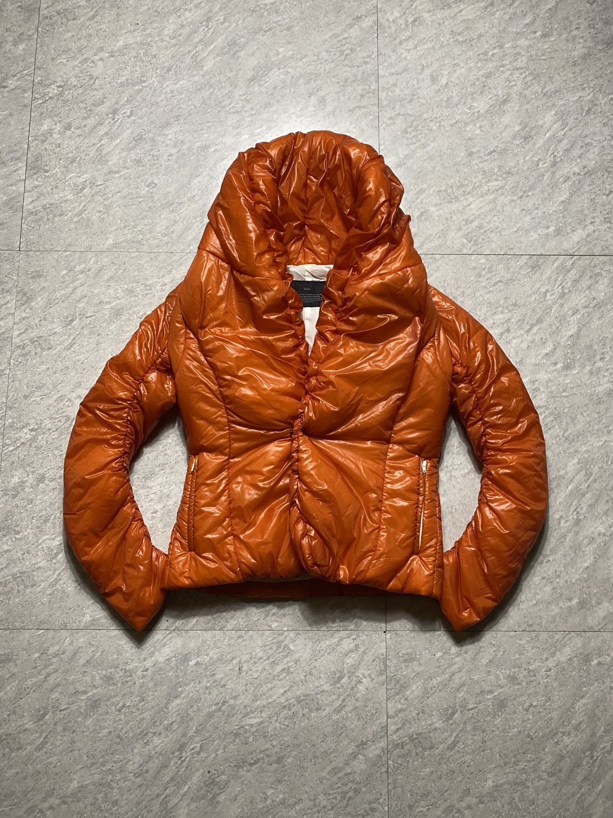 Bajra BAJRA JAPAN PUFFER JACKET ORANGE AVANT GARDE Size S / US 4 / IT 40 - 1 Thumbnail