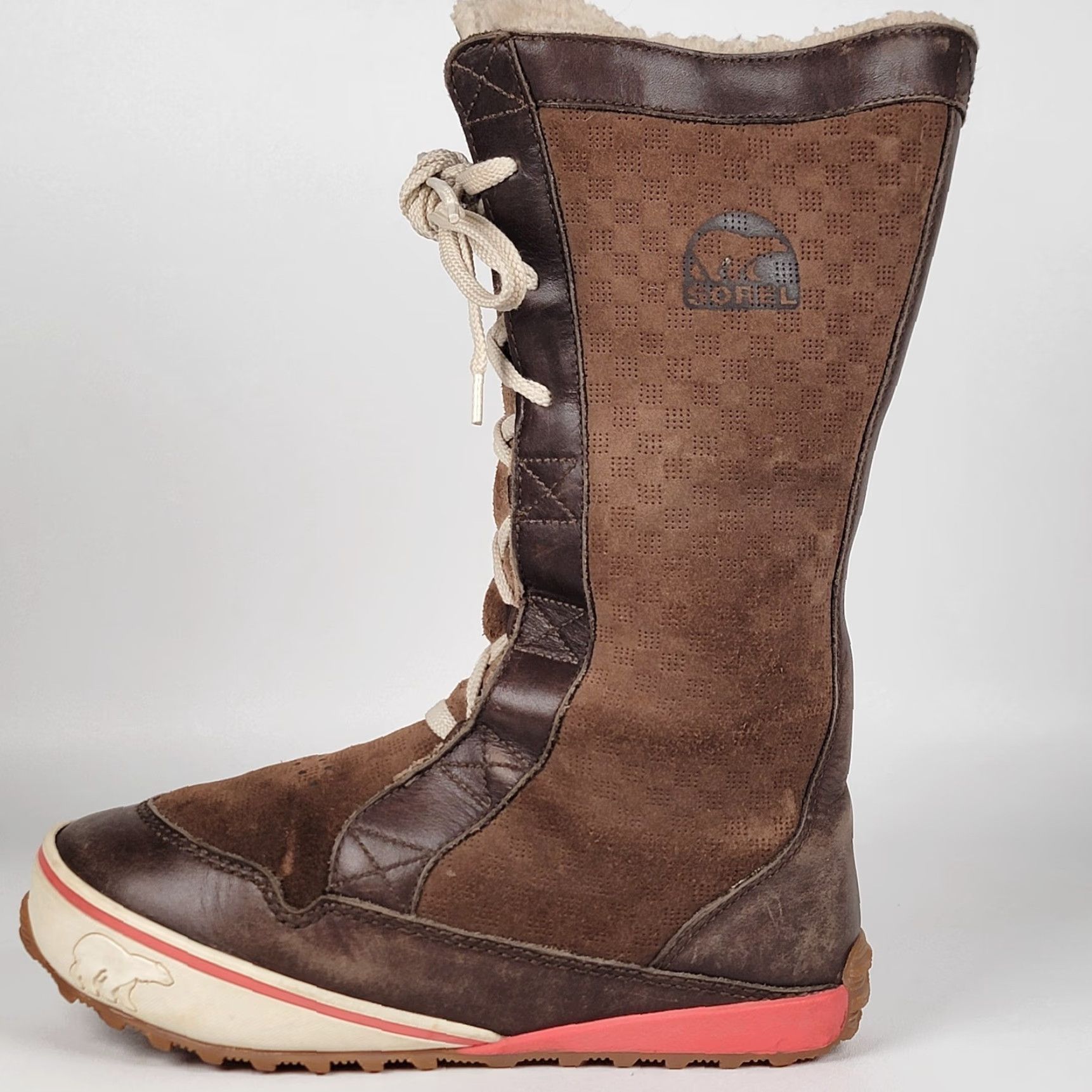 SOREL Sorel Mackenzie Boots Womens Size 8.5 Brown Waterproof Lace Up Tall Size US 7 / IT 37 - 6 Thumbnail
