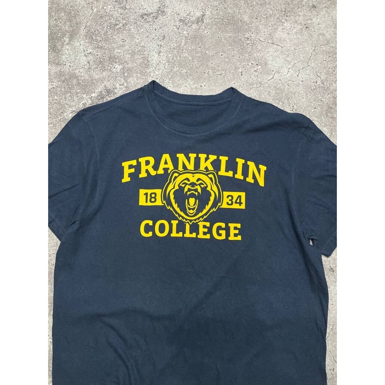 Vintage Vintage Franklin College T-shirt 1834 Bear Graphic Black M Size US M / EU 48-50 / 2 - 4 Thumbnail