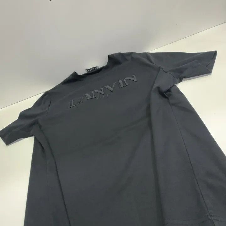 Lanvin Lanvin Black Logo Embroidered Casual T-Shirt -2508 Size US S / EU 44-46 / 1 - 6 Thumbnail