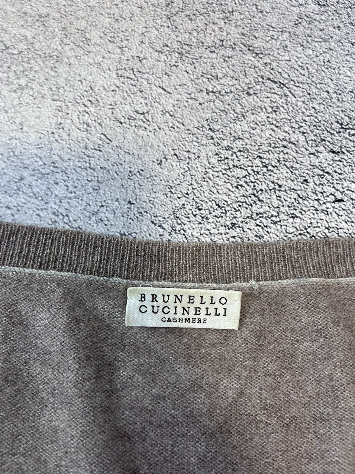 Brunello Cucinelli Brunello Cucinelli Cashmere Sweater V-neck Jumper RRP900$ Size L / US 10 / IT 46 - 7 Thumbnail